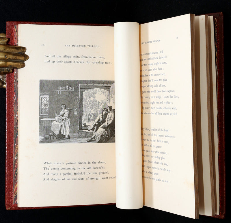 1855 The Deserted Village by Oliver Goldsmith – Illustrated by the Etching Club