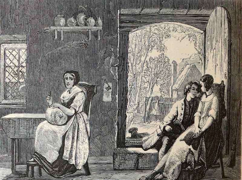 1855 The Deserted Village by Oliver Goldsmith – Illustrated by the Etching Club