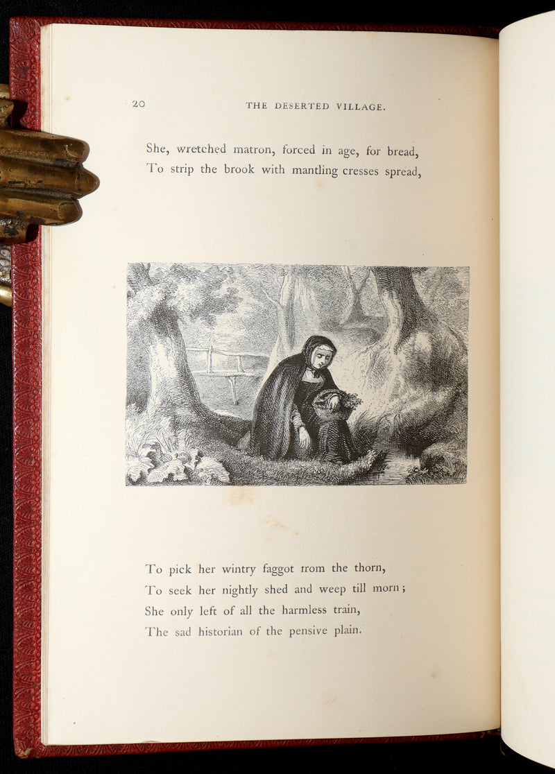 1855 The Deserted Village by Oliver Goldsmith – Illustrated by the Etching Club