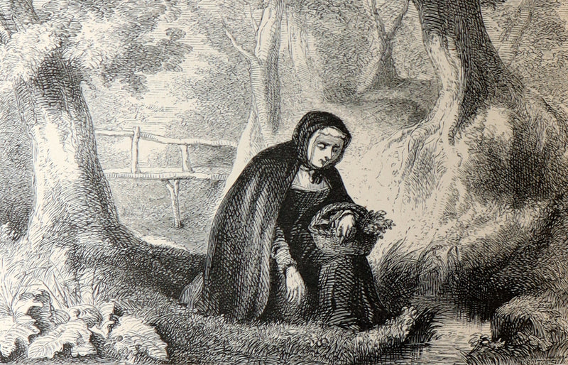 1855 The Deserted Village by Oliver Goldsmith – Illustrated by the Etching Club