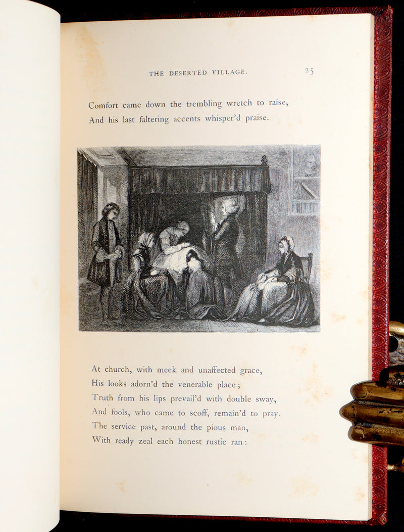 1855 The Deserted Village by Oliver Goldsmith – Illustrated by the Etching Club
