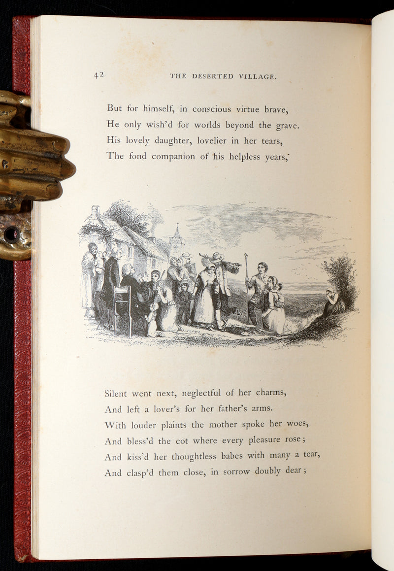 1855 The Deserted Village by Oliver Goldsmith – Illustrated by the Etching Club
