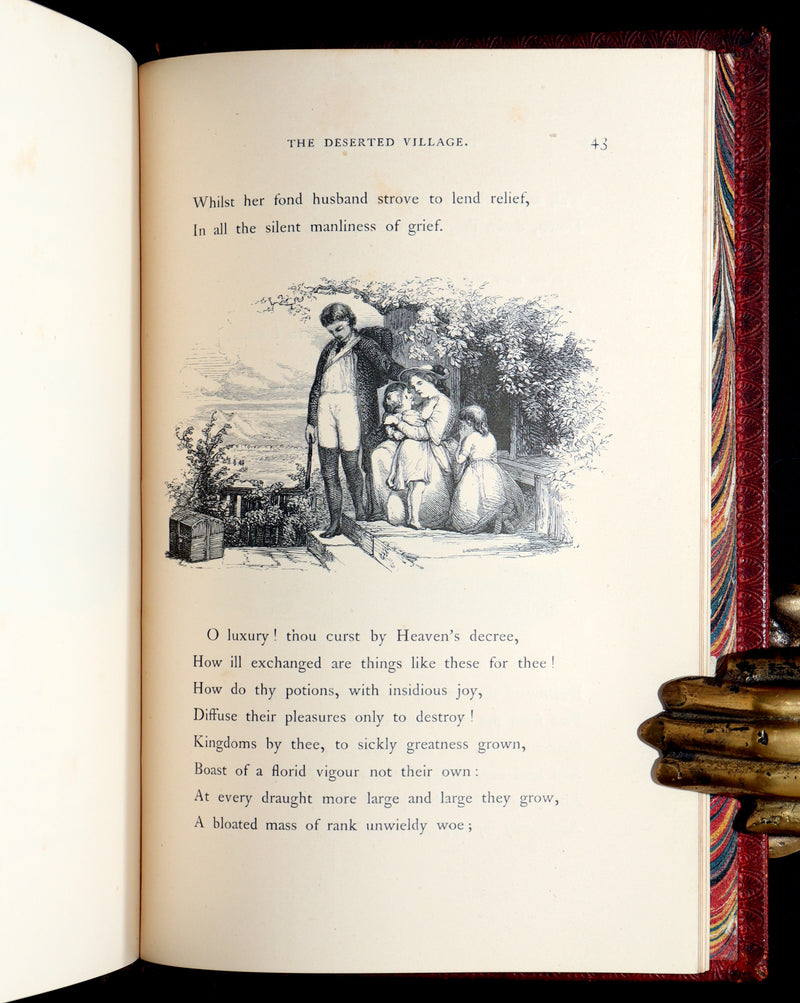 1855 The Deserted Village by Oliver Goldsmith – Illustrated by the Etching Club