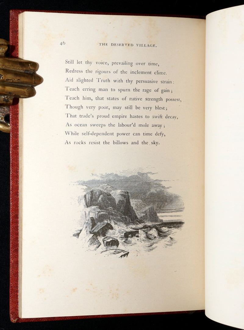 1855 The Deserted Village by Oliver Goldsmith – Illustrated by the Etching Club