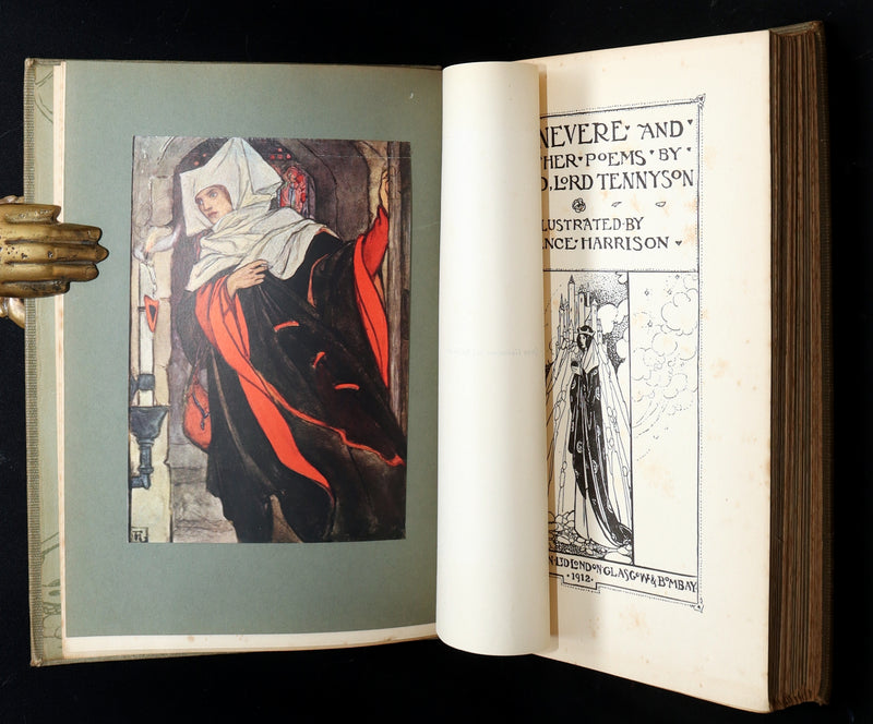 1912 First Edition - Tennyson's GUINEVERE by Pre-Raphaelite Florence Harrison