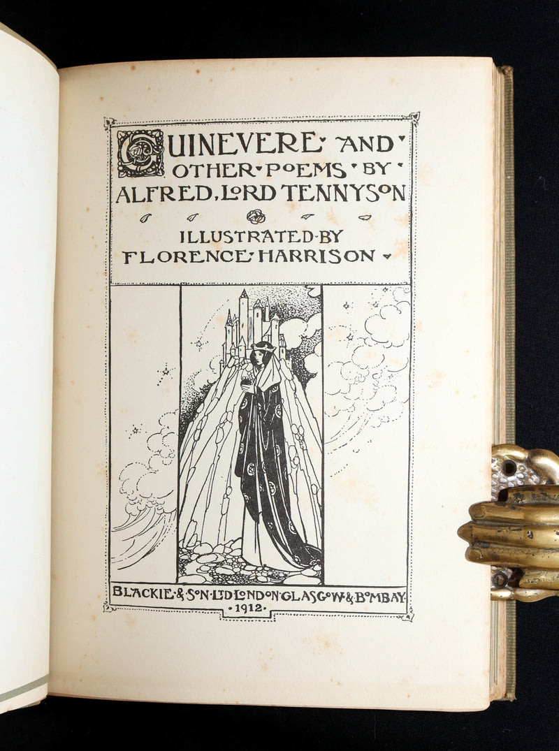 1912 First Edition - Tennyson's GUINEVERE by Pre-Raphaelite Florence Harrison