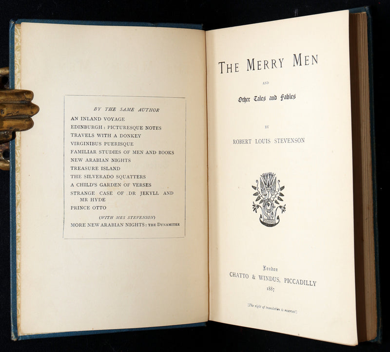 1887 Rare First Edition The Merry Men by Robert Louis Stevenson – Goldstone Copy