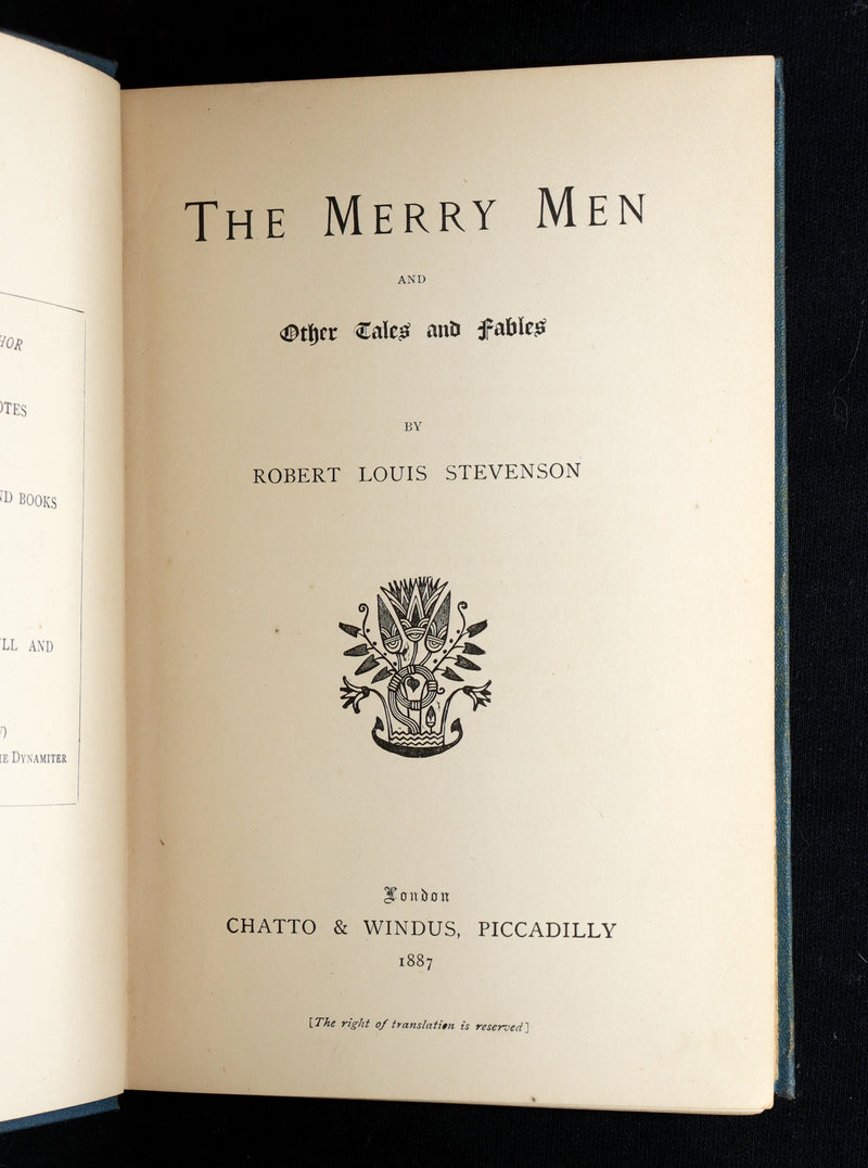 1887 Rare First Edition The Merry Men by Robert Louis Stevenson – Goldstone Copy
