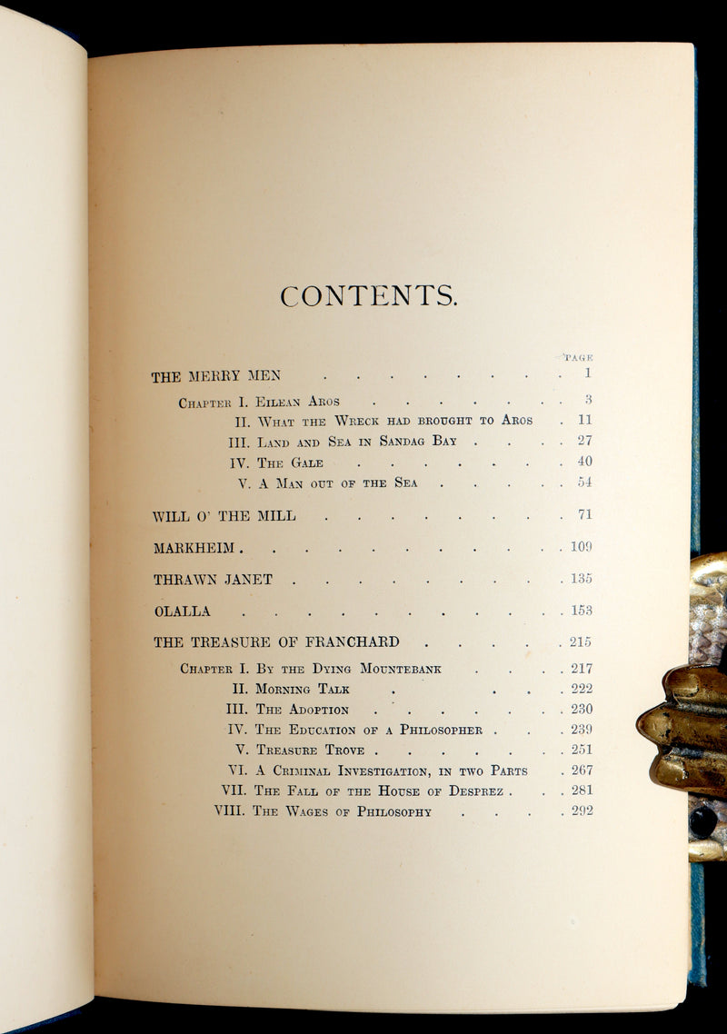 1887 Rare First Edition The Merry Men by Robert Louis Stevenson – Goldstone Copy