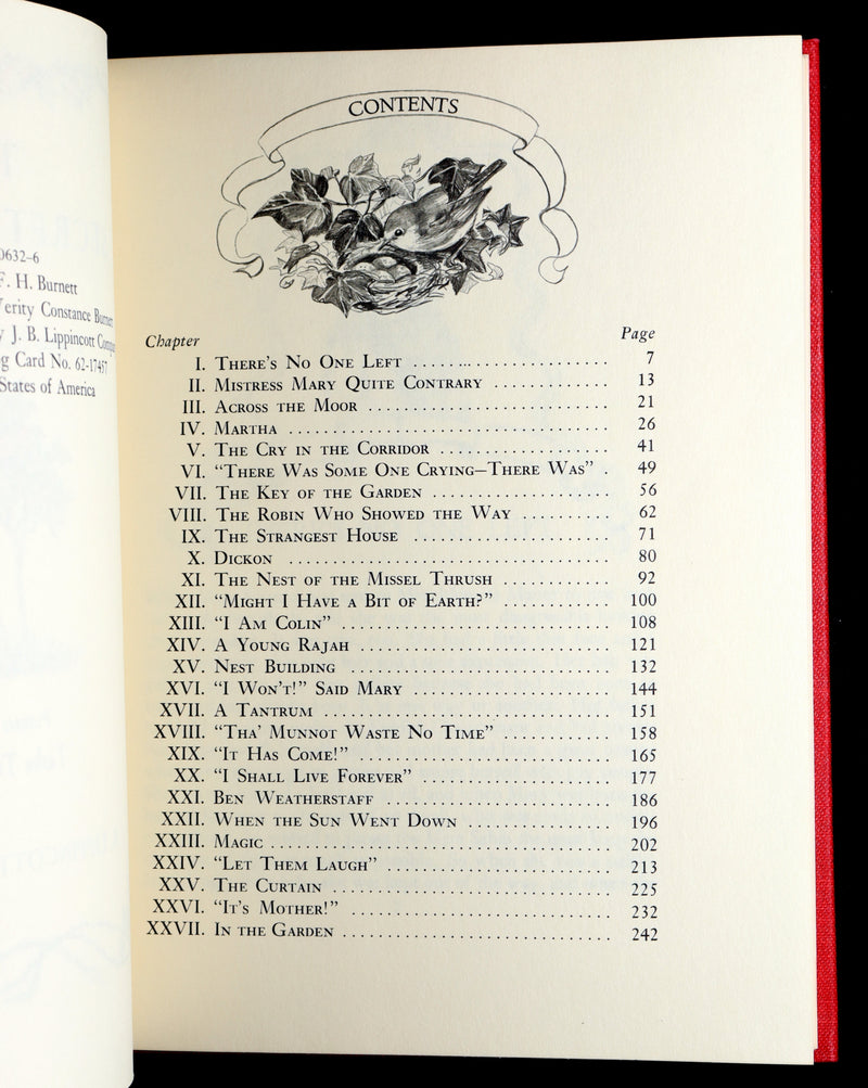 1962 Early Printing Signed by Tasha Tudor - The Secret Garden by F. H. Burnett