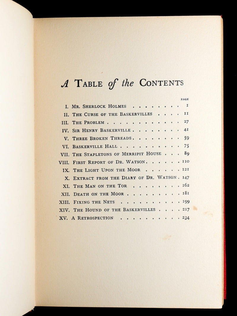 1902 Rare Book - The Hound of the Baskervilles, Adventure of Sherlock Holmes