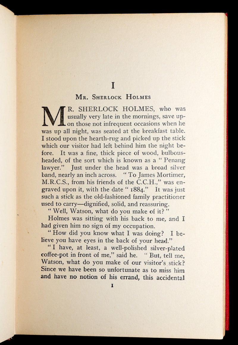 1902 Rare Book - The Hound of the Baskervilles, Adventure of Sherlock Holmes