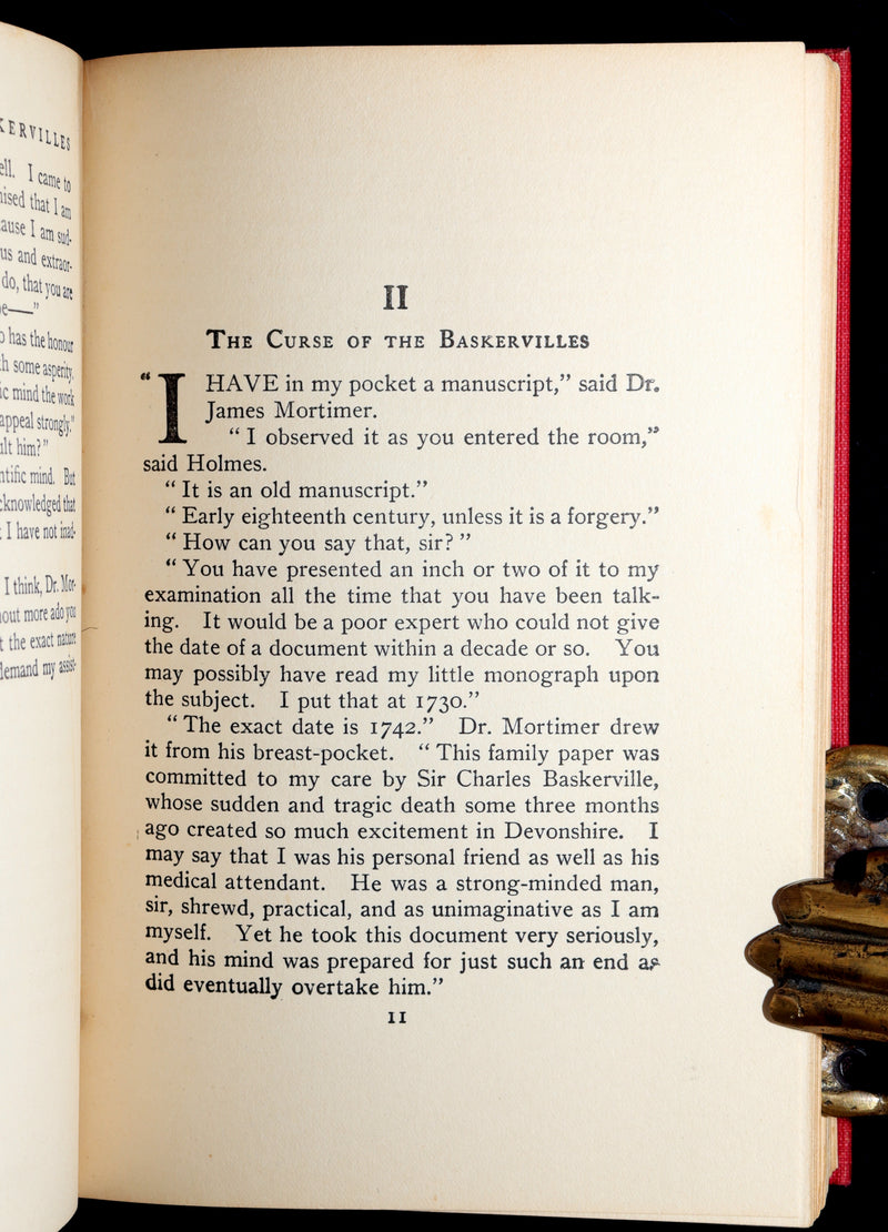 1902 Rare Book - The Hound of the Baskervilles, Adventure of Sherlock Holmes