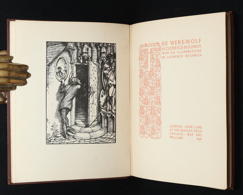 1896 Rare First Edition - The Were-Wolf by Clemence Housman. Illustrated