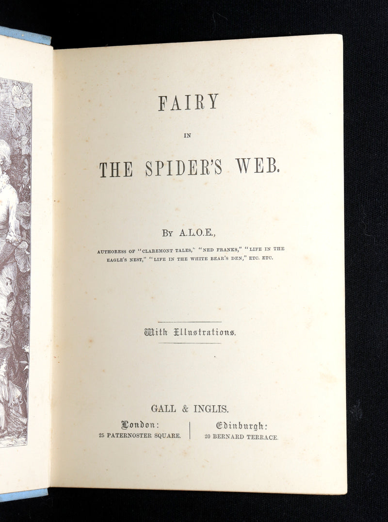 1890 Scarce First Edition - Fairy in the Spider’s Web by A.L.O.E., Illustrated