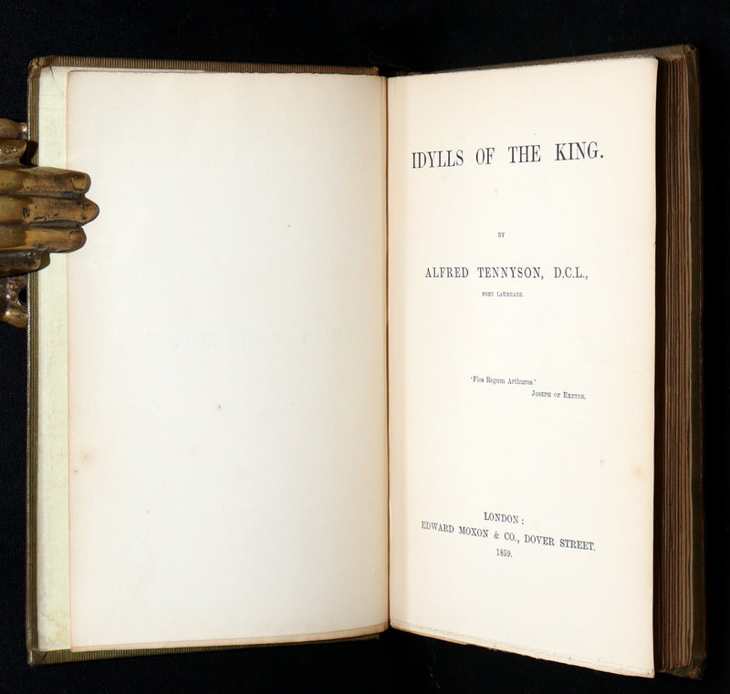 1859 Rare First Edition – Idylls of the King by Alfred Tennyson