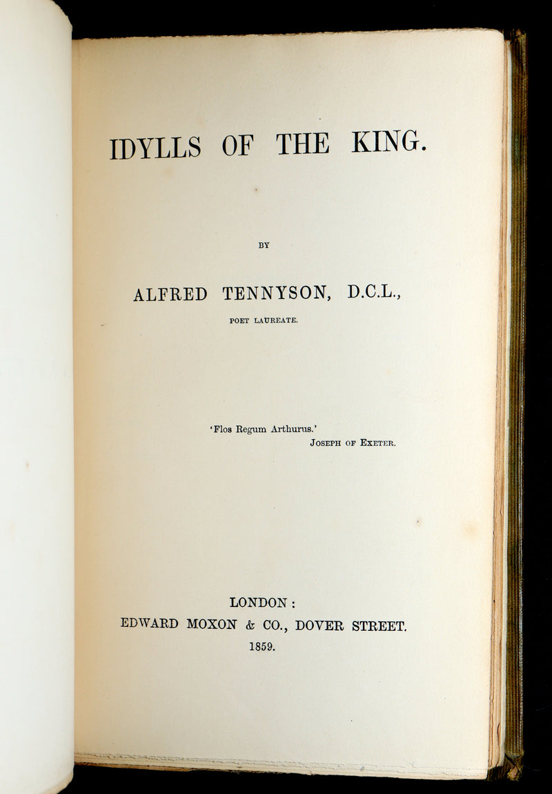 1859 Rare First Edition – Idylls of the King by Alfred Tennyson
