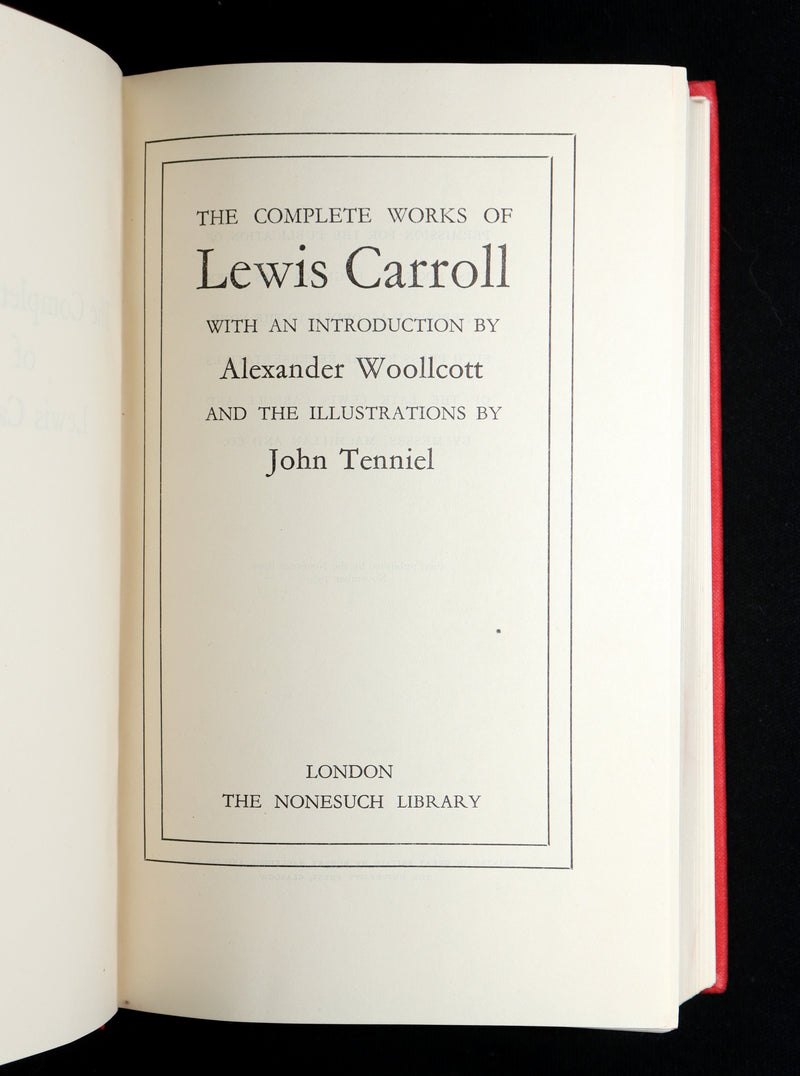 1939 Nonesuch Complete Works of Lewis Carroll - Alice’s Adventures in Wonderland