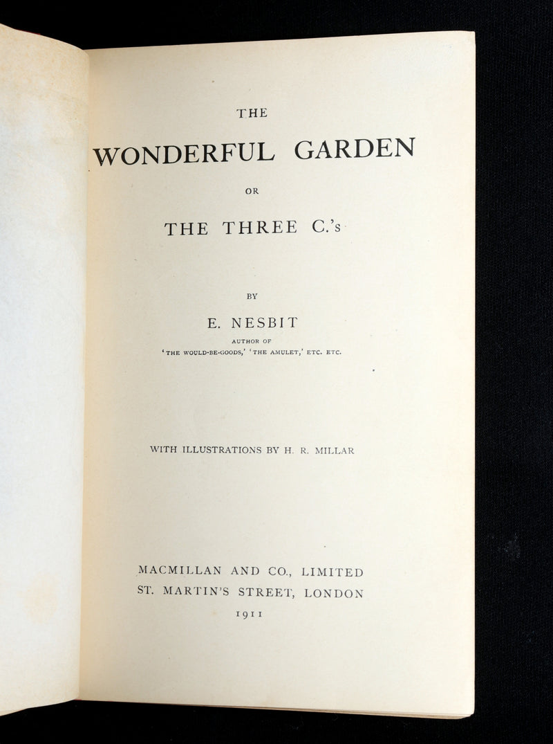 1911 Rare 1stED - The Wonderful Garden, Language of Flowers by Edith Nesbit