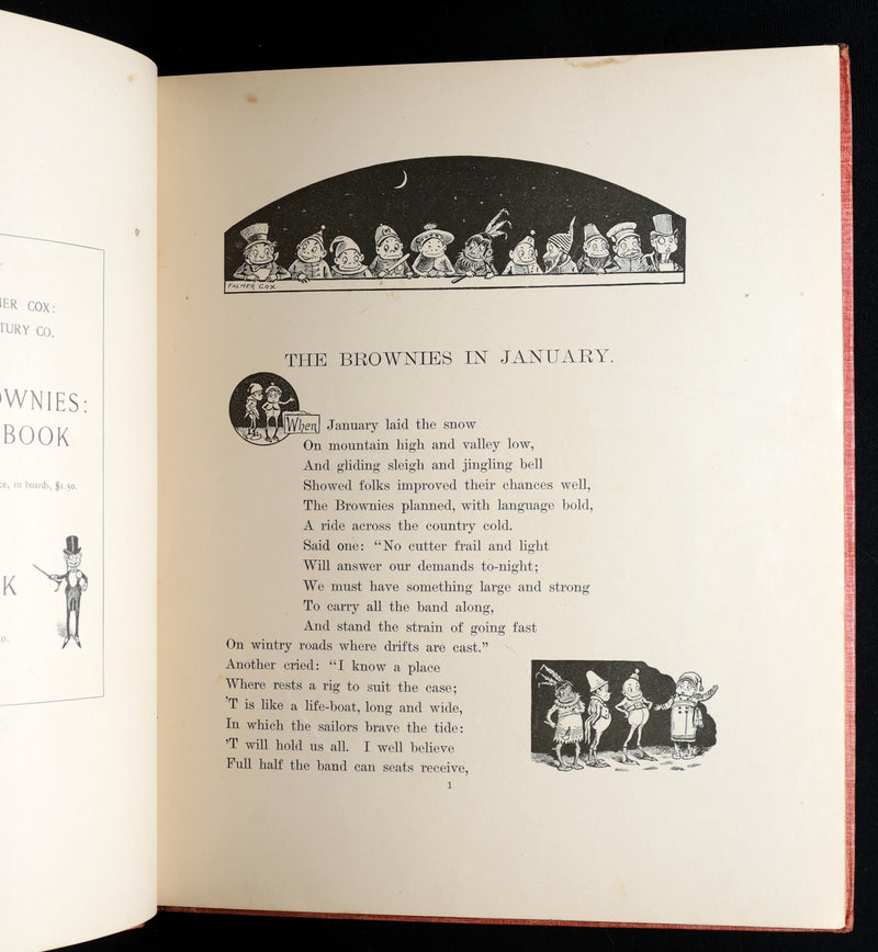1893 Rare First UK Edition - The Brownies at Home Illustrated by Palmer Cox