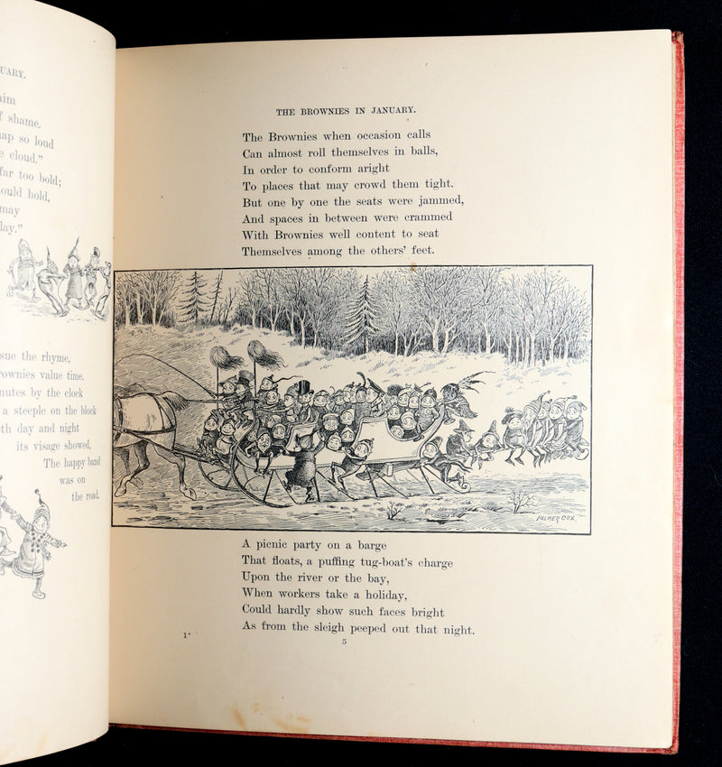 1893 Rare First UK Edition - The Brownies at Home Illustrated by Palmer Cox