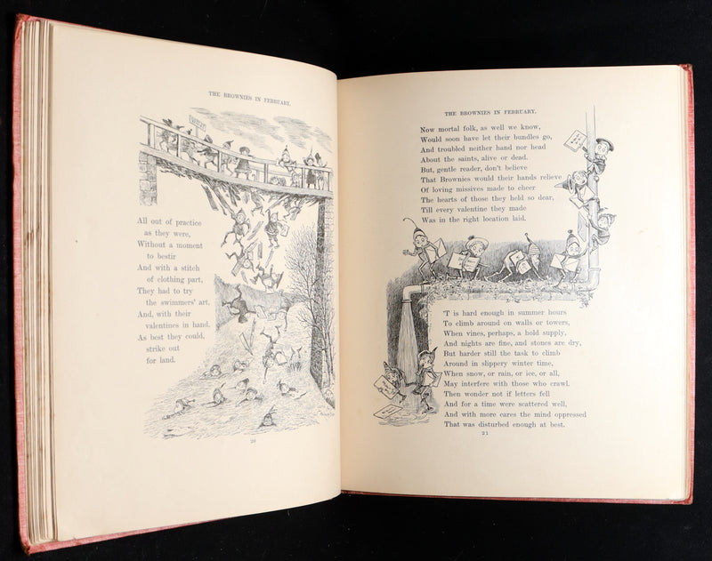 1893 Rare First UK Edition - The Brownies at Home Illustrated by Palmer Cox
