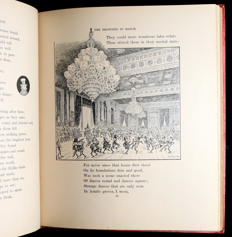 1893 Rare First UK Edition - The Brownies at Home Illustrated by Palmer Cox