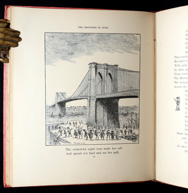 1893 Rare First UK Edition - The Brownies at Home Illustrated by Palmer Cox