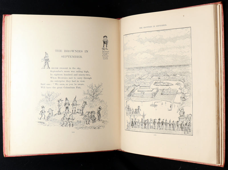 1893 Rare First UK Edition - The Brownies at Home Illustrated by Palmer Cox