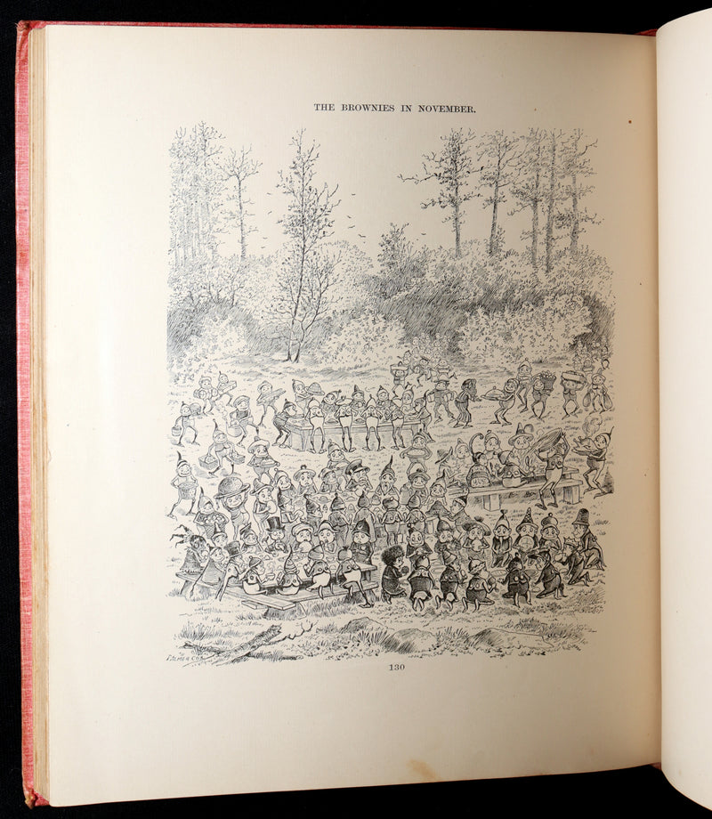 1893 Rare First UK Edition - The Brownies at Home Illustrated by Palmer Cox