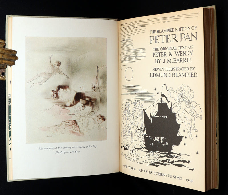 1940 First Edmund Blampied Illustrated Edition - Peter Pan and Wendy