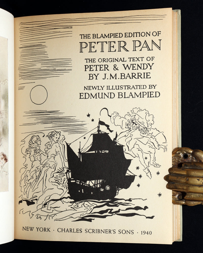 1940 First Edmund Blampied Illustrated Edition - Peter Pan and Wendy