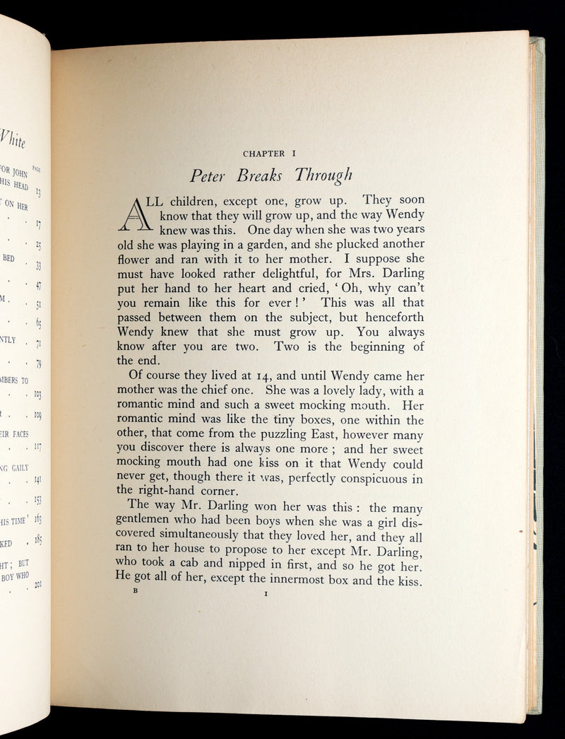 1940 First Edmund Blampied Illustrated Edition - Peter Pan and Wendy