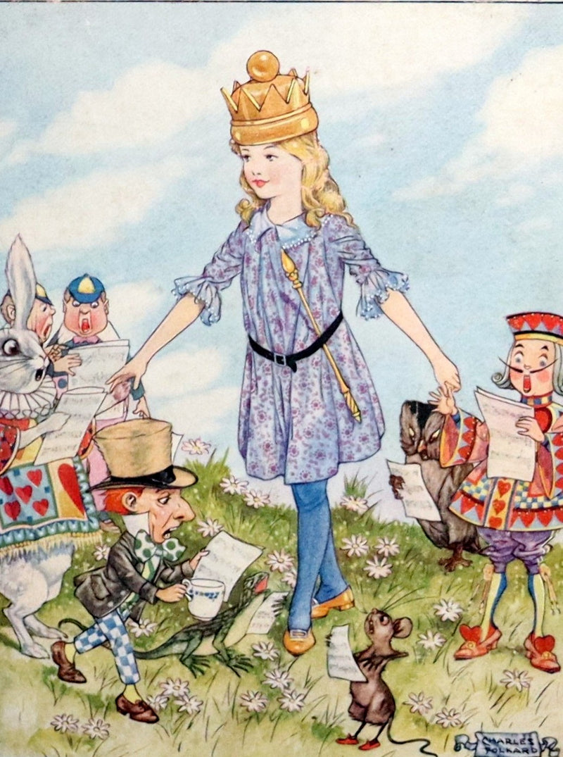 1921 Rare Songs from Alice in Wonderland Illustrated by Charles Folkard 1stED