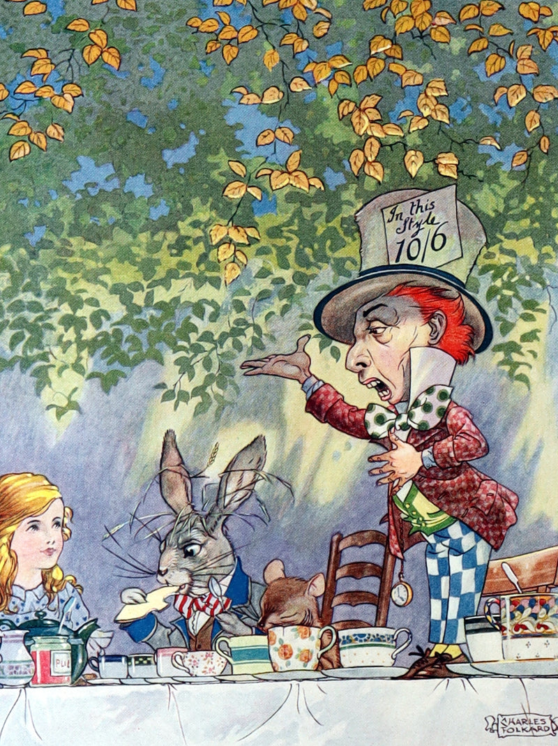 1921 Rare Songs from Alice in Wonderland Illustrated by Charles Folkard 1stED