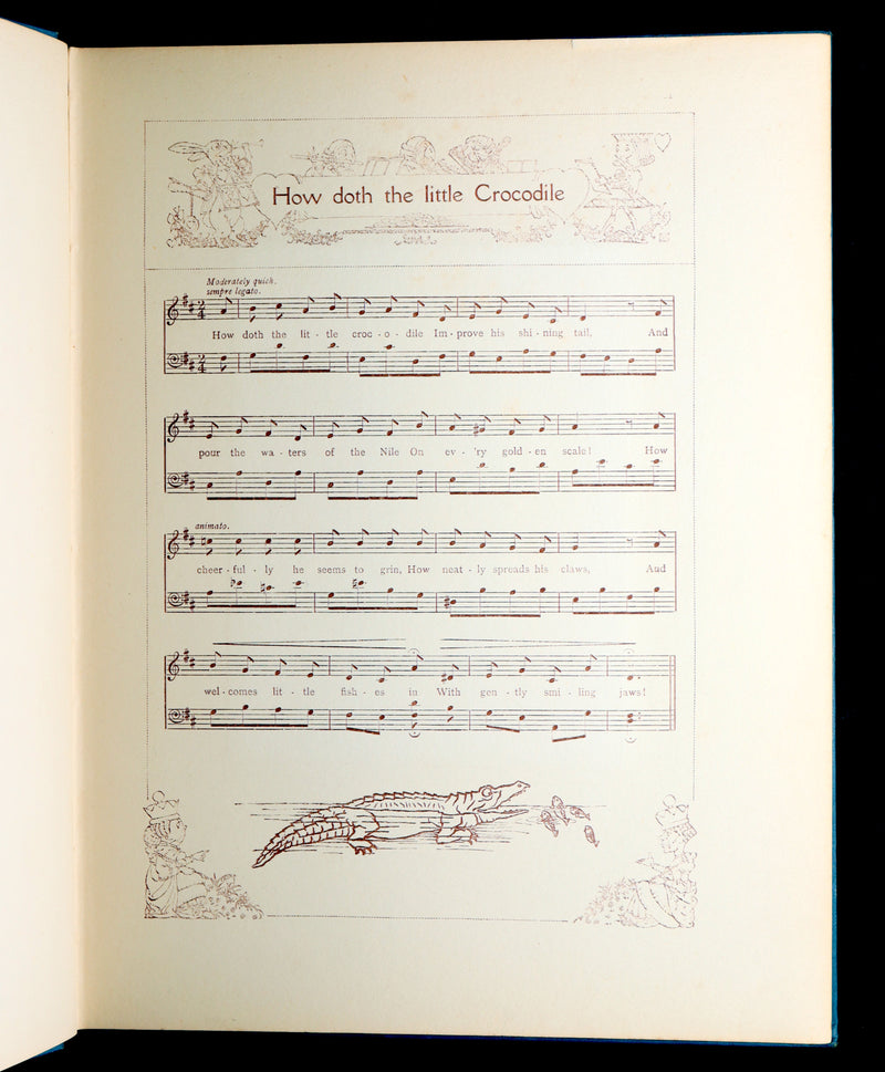 1921 Rare Songs from Alice in Wonderland Illustrated by Charles Folkard 1stED