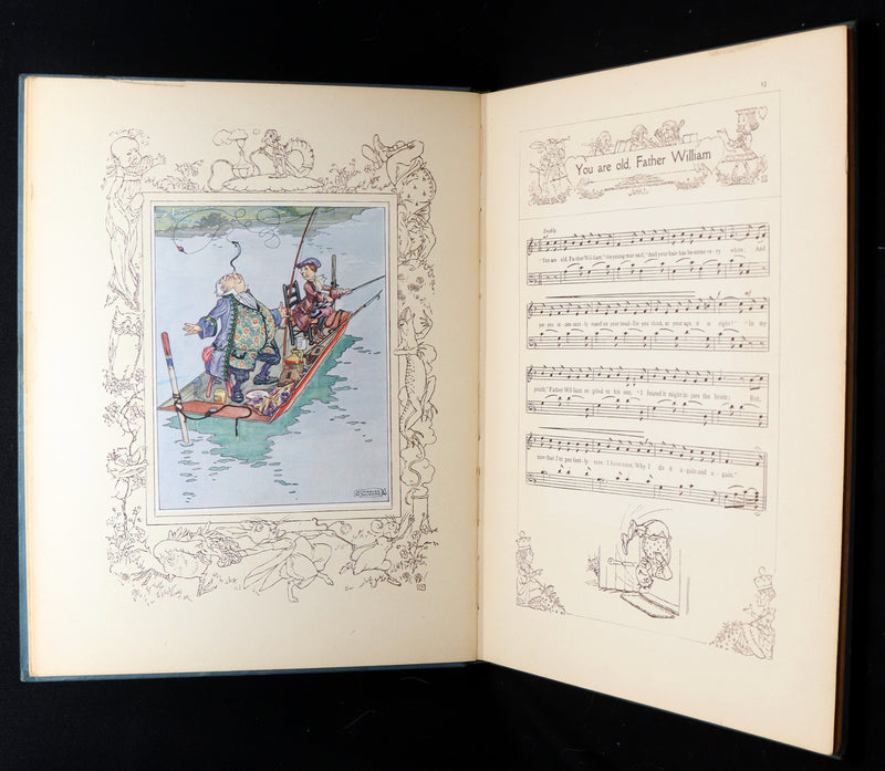 1921 Rare Songs from Alice in Wonderland Illustrated by Charles Folkard 1stED