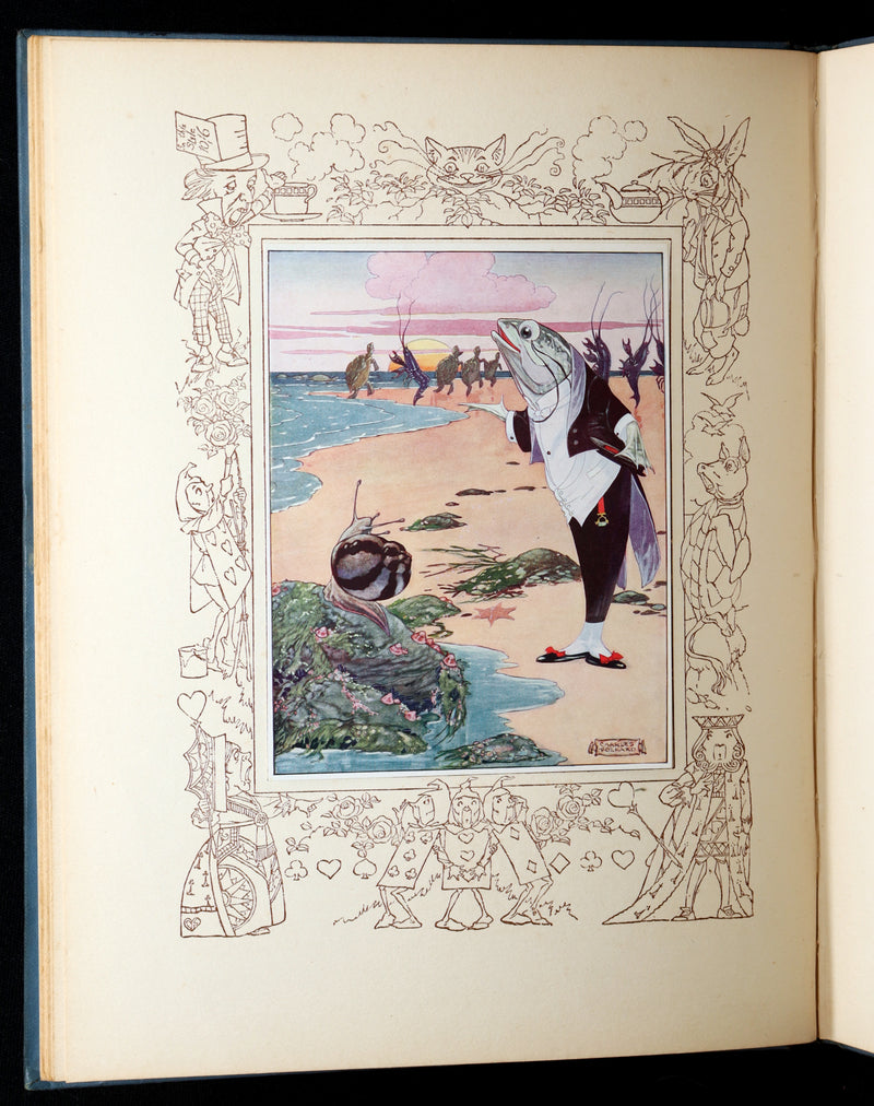 1921 Rare Songs from Alice in Wonderland Illustrated by Charles Folkard 1stED