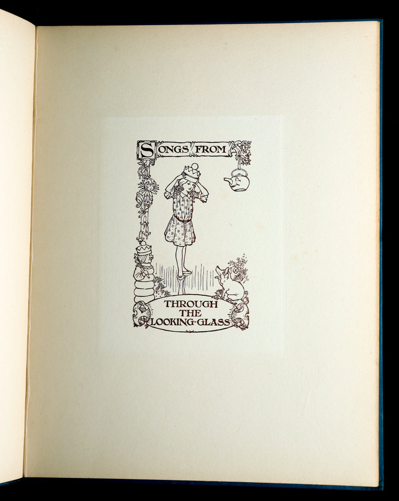 1921 Rare Songs from Alice in Wonderland Illustrated by Charles Folkard 1stED