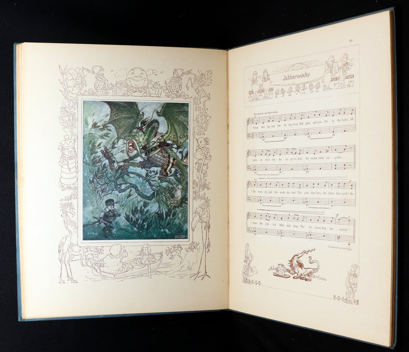 1921 Rare Songs from Alice in Wonderland Illustrated by Charles Folkard 1stED