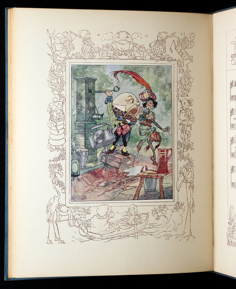 1921 Rare Songs from Alice in Wonderland Illustrated by Charles Folkard 1stED