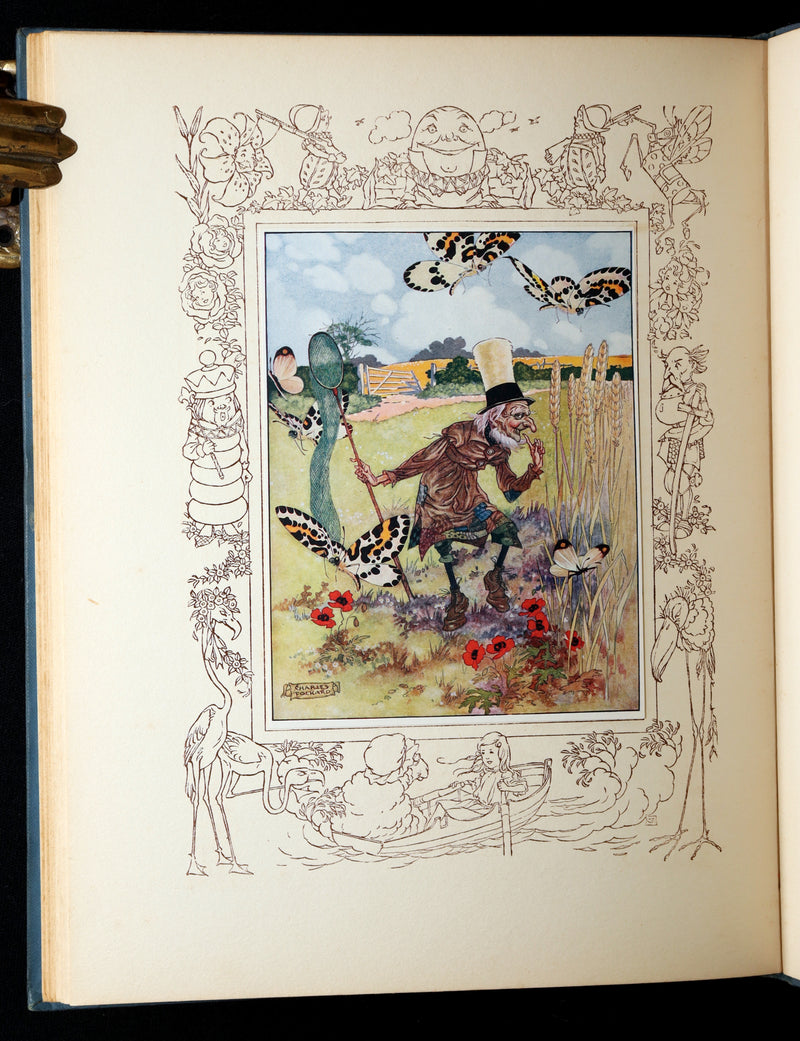 1921 Rare Songs from Alice in Wonderland Illustrated by Charles Folkard 1stED