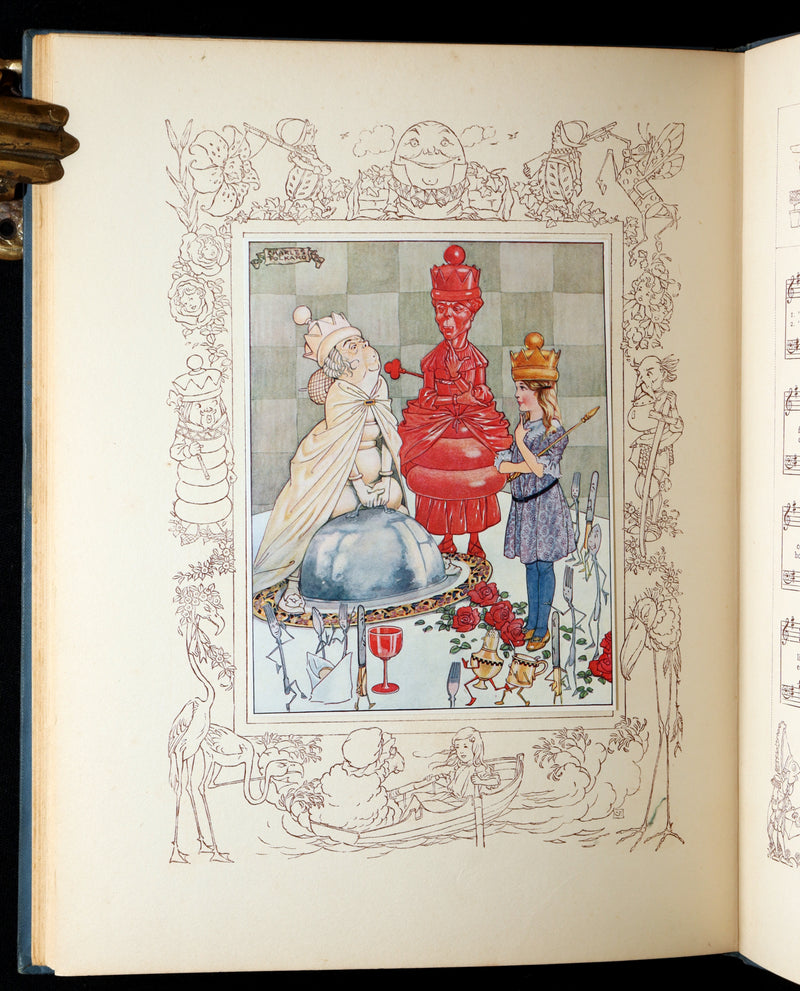 1921 Rare Songs from Alice in Wonderland Illustrated by Charles Folkard 1stED