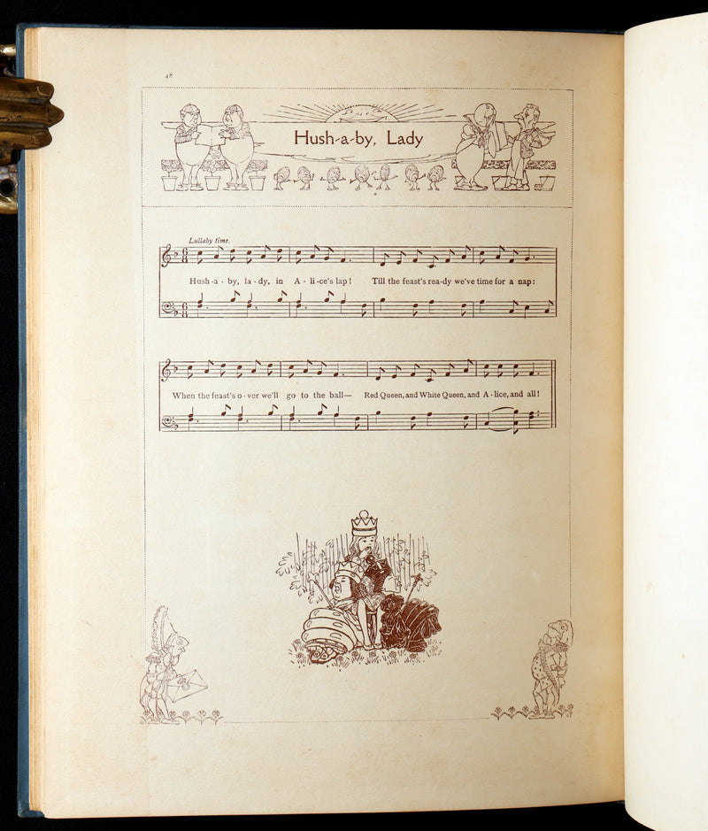 1921 Rare Songs from Alice in Wonderland Illustrated by Charles Folkard 1stED