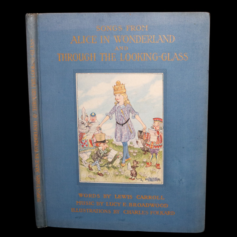 1921 Rare Songs from Alice in Wonderland Illustrated by Charles Folkard 1stED