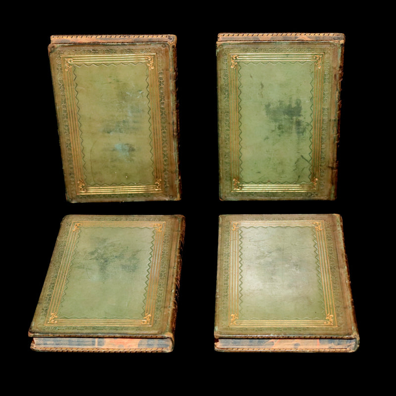 1827 Rare Beautiful Book Set - Milton’s Paradise Lost, Regained and Poems