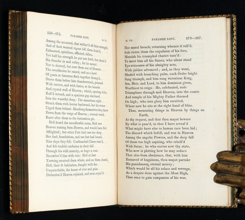 1827 Rare Beautiful Book Set - Milton’s Paradise Lost, Regained and Poems