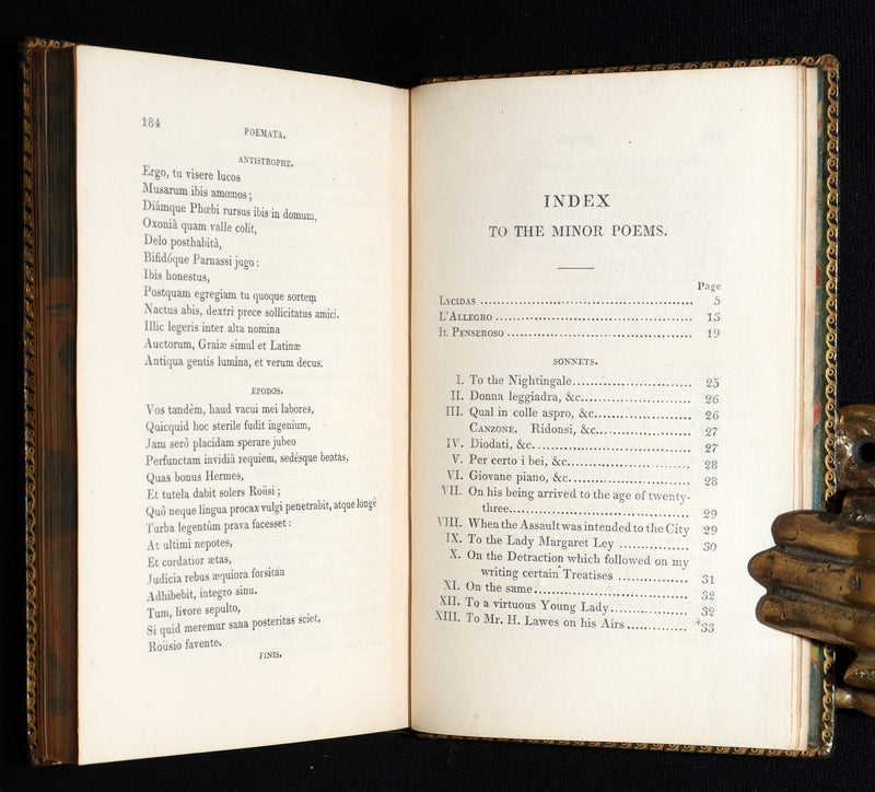 1827 Rare Beautiful Book Set - Milton’s Paradise Lost, Regained and Poems