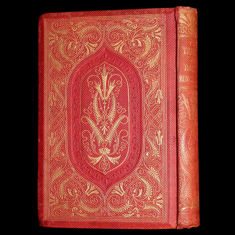 1859 Rare First Edition - Baron Munchausen's Adventures Illustrated by Crowquill