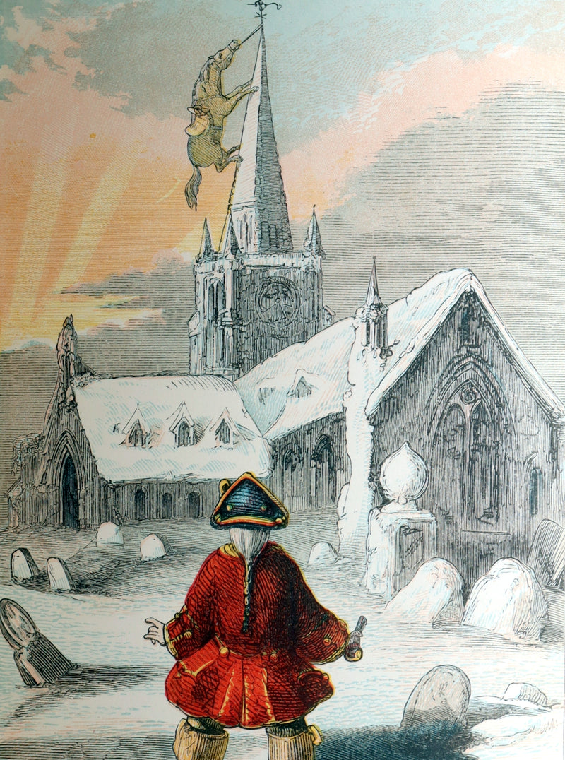 1859 Rare First Edition - Baron Munchausen's Adventures Illustrated by Crowquill